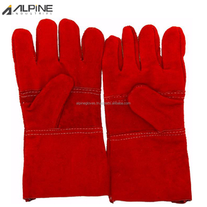 Vente flash - Gants de soudeur MIG sur mesure, en cuir de vachette, revêtement en latex, doublure en coton résistant à la chaleur, protection pour soudeurs - Product Image 5