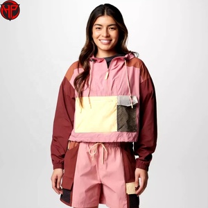 Conjunto de Chaqueta Cortavientos Unisex para Mujer, Primavera/Verano, con Cuello Alto y Tela con Memoria para Todas las Estaciones, Venta al Por Mayor - Product Image 1