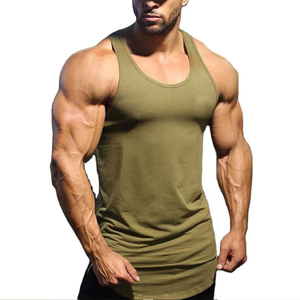 เสื้อกล้ามออกกำลังกายผู้ชายแบบเรียบ ดีไซน์เองได้ ไม่มีแขน เสื้อกีฬา เสื้อกล้ามฟิตเนส เสื้อกล้ามโชว์กล้ามเนื้อ เสื้อยืดผู้ชาย - Product Image 5