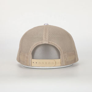 Casquette de baseball unisexe écologique de haute qualité pour l'hiver, avec dos en maille, 5 panneaux, motif écossais, broderie personnalisée, respirante - Product Image 5