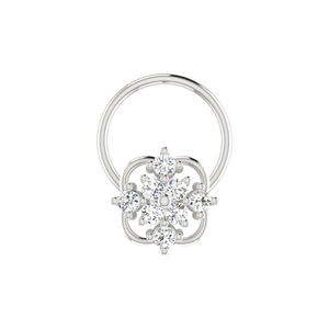 AJRETAIL Impresionante Pinza de Nariz con Diamante Natural de Corte Brillante de 0.08 Ct, Oro de 14K, Joyería Étnica para Mujer, Color HI, Claridad VS-SI, Premium - Product Image 3