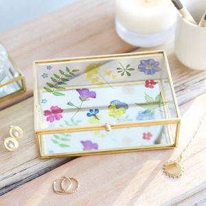 Luxury Gift Metal And Glass Jewelry Box With Elegant Finish For Storing Precious <b>Accessories</b> Safely - Product Image 1