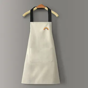 Tablier de cuisine unisexe en polyester avec logo personnalisé du fabricant, taille ajustable, sans manches, pour barbecue, chef, nettoyage, usage domestique et jardinage - Product Image 2