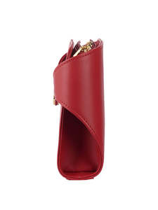 Sac à bandoulière de luxe rouge minimaliste pour femme, élégant, avec chaîne, sac à main tendance avec logo personnalisé, vente en gros - Product Image 2
