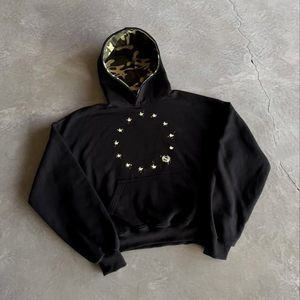 Sweat-shirts à capuche vierges en coton épais surdimensionnés 500 GSM pour la vente en gros, personnalisables et multicolores - Product Image 1