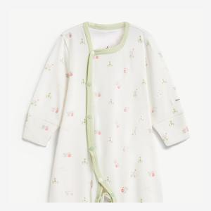 Mameluco ajustado de algodón y elastano Siro para bebé, manga larga con broches para recién nacido, ODM Vietnam - Product Image 3