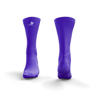 Custom Printed Men's Knitted Sports <b>Socks</b> with Polyester and Cotton Blend Anti Bacterial <b>Breathable</b> Eco Friendly Anti Slip <b>Socks</b> - Product Image 4