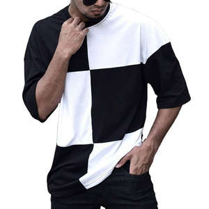 T-shirt pour homme de haute qualité, best-seller, 100% coton tricoté, motif uni personnalisé, séchage rapide, respirant, anti-rétrécissement, manches courtes - Product Image 5