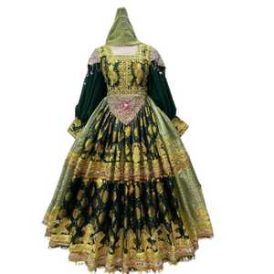 Precios al por mayor: Últimos vestidos vintage afganos Kuchi, estilo étnico gitano afgano, vestidos largos para mujer, vestido de boda afgano. - Product Image 1