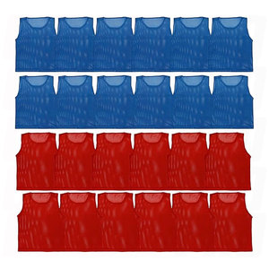 Maillots d'entraînement en mesh respirant et léger pour jeunes sportifs, idéaux pour l'identification d'équipe lors des entraînements et des matchs d'entraînement. - Product Image 1