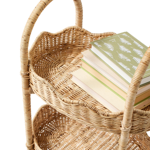 Étagère de rangement pour enfants en rotin tissé à la main, design multi-niveaux, organisateur de chambre d'enfant durable, fournisseur en gros de meubles - Product Image 3