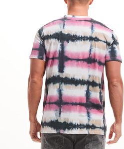 T-shirt à manches courtes tie-dye pour homme, col rond, streetwear, impression numérique personnalisée, logo, t-shirt homme, t-shirts, t-shirt graphique délavé à l'acide - Product Image 5