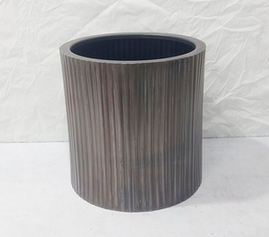 Rust Finish Metal Planter Set Outdoor Garden Cylinder Plant <b>Pots</b> <b>Large</b> Decorative Iron Planters Modern Patio Planter <b>Pots</b>. - Product Image 3