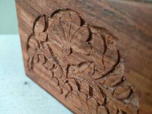 Aaliyan Impex Cheap Decorative Wooden Treasure <b>Box</b> for Coins Jewelry <b>Trinkets</b> and Collectibles with Classic Vintage Artistic - Product Image 4