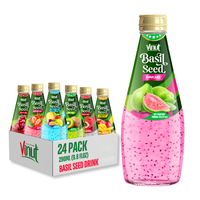Guave Basilicumzaad drank 290ml - VINUT Vietnam Private Label Suiker-vrije Chia OEM/ODM & gratis sample beschikbaar