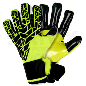 Nuevos Guantes de Portero Profesionales Ajustables Antideslizantes con Protector de Dedos, Cierre con Cordones, Gruesos y Lisos para Entrenamiento de Fútbol - Product Image 1