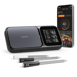 Inkbird Yeni Model INT-33-BW Çift Modlu WIFI 5G Bluetooth 5.4 Bağlantılı IP67 Su Geçirmez Prob Barbekü Termometresi - Product Image 1