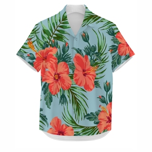 Chemise de plage pour homme, sublimation intégrale, style hawaïen tropical, séchage rapide, respirante, décontractée, à boutons, pour les vacances - Product Image 3