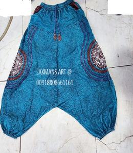 Patchwork algodón harem pantalones harem pijama algodón patchwork pijamas indio pijama nepalí algodón patchwork pijamas pantalones bohemios - Product Image 1