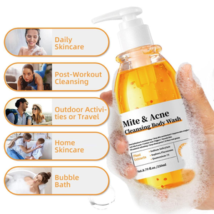 TK Gel de Ducha Hidratante Profundo Antiácaros y Antiacné, Limpieza Profunda de Poros, Piel Suave, Nueva Fórmula Líquida - Product Image 2