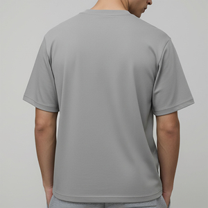 T-shirt de haute qualité, grande taille, 100% coton, 230 GSM, couleur unie, col rond, logo imprimé personnalisé, style hip-hop, vêtements d'été - Product Image 5