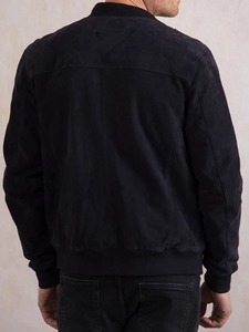 <b>Men</b>’s Dalston <b>Suede</b> Bomber <b>Jacket</b> Premium Genuine <b>Suede</b> Leather Vintage Casual <b>Jacket</b> - Product Image 2