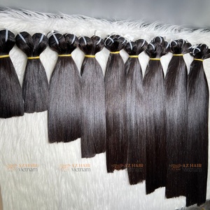 Vente en gros d'extensions de cheveux humains vietnamiens 100% Remy trame droite pure cheveux bruts vierges non transformés - Product Image 1
