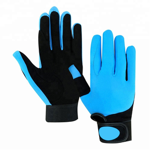 Full Finger Horse Riding <b>Gloves</b> Winter Equestrian Unisex Outdoor Breathable Pu Leather Comfortable Anti-Slip Riding <b>Gloves</b> - Product Image 2