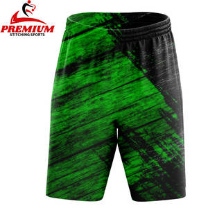 Shorts décontractés pour hommes, personnalisables avec logo, style urbain, séchage rapide, imprimés, 100 % polyester, avec cordon de serrage, pour l'été - Product Image 6