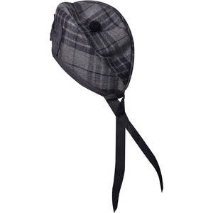 Auténtico Sombrero Glengarry de Mezcla de Lana Escocesa con Ribete de Tartán de Clan para Atuendos Formales con Kilt - Product Image 4