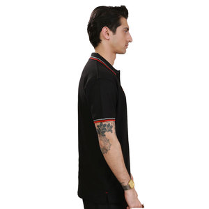 เสื้อโปโลผู้ชายทรงมาตรฐานพรีเมียม ดีไซน์เรียบง่าย สวมใส่สบาย ระบายอากาศได้ดี เหมาะสำหรับใส่ลำลองหรือเป็นชุดยูนิฟอร์ม - Product Image 4
