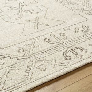 Alfombra de Lana de Nueva Zelanda Anudada a Mano – Alfombra Moderna Hecha a Mano con Diseño Tribal Geométrico - Product Image 3