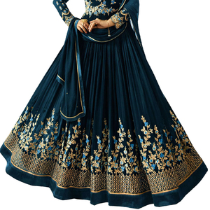 Nouvelle collection Robe de soirée pour femme en dentelle de haute qualité, broderie élégante, 100% coton, manches longues, motif uni, style pakistanais - Product Image 3