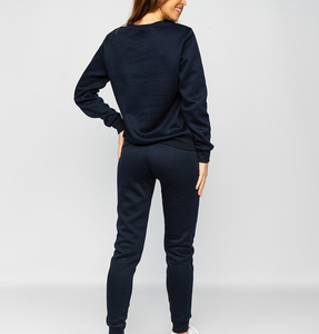 Ensemble de survêtement pour femme avec logo personnalisé, coupe ajustée, pantalon de jogging, 100% coton, vêtements de fitness - Product Image 6