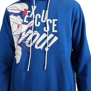 Sweat à capuche unisexe en coton 100% de haute qualité, imprimé patchwork bicolore, brodé, anti-rétrécissement, vente en gros - Product Image 5