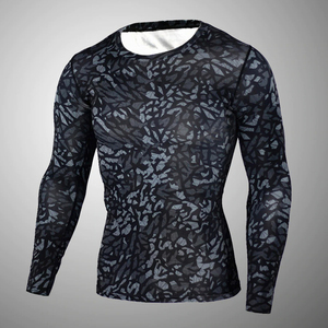 Hot Sale <b>Custom</b> Print MMA Fight Wear New <b>Design</b> Quick Dry Long MMA Rash Guard <b>Compression</b> Swim <b>Shirt</b> for Men Fortleo - Product Image 3