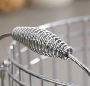 Premium Metal <b>Wire</b> <b>Storage</b> <b>Basket</b> With Handle Rectangle Shape Simple Design Multi-Purpose Neatening Container - Product Image 3