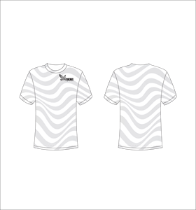 Custom Short Sleeve Sublimation T-Shirt Lightweight Athletic Apparel With Classic Grey And Tan Leopard <b>Animal</b> Print Manufacturer - Product Image 2