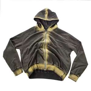 Meilleurs ensembles de pantalons de survêtement évasés pour hommes, grande taille, délavés à l'acide, avec logo personnalisé, fonctionnalité maternité, vente en gros, 100% coton - Product Image 2