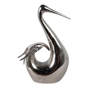 Escultura de Cigüeña para Mesa, Figura Artística de Metal, Decoración Contemporánea para Sala de Estar, Hecha a Mano con Temática Animal - Product Image 3