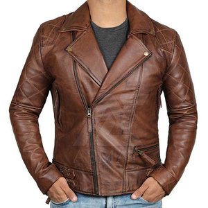 Veste en cuir slim fit pour homme, style streetwear décontracté, idéale pour la saison hivernale, faible MOQ. - Product Image 4