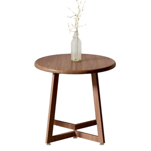 Round Wooden <b>Coffee</b> <b>Table</b> With Tapered <b>Legs</b> Modern Minimalist Design <b>For</b> Living Room Furniture Decorative Side <b>Table</b> - Product Image 1