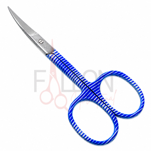 Professional Stainless Steel Curved Embroidery <b>Scissors</b> Blue Handle Precision Thread Cutting Nail <b>Cuticle</b> <b>Scissors</b> - Product Image 2