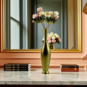 Decor Gold <b>Mini</b> Flower Vase Aluminium Metal Bud Vase for <b>Table</b> Living Room Office & Centerpiece Decor - Product Image 3