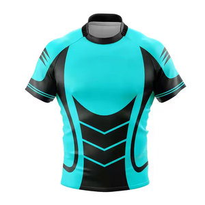 เสื้อรักบี้ดีไซน์ใหม่สั่งทำพิเศษ เนื้อผ้าระบายอากาศได้ดี ไซส์ใหญ่ 100% โพลีเอสเตอร์ คุณภาพสูง สำหรับนักกีฬารักบี้ทุกเพศ - Product Image 4