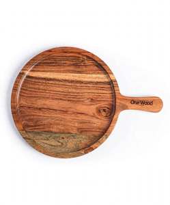 Planche à découper en bois avec corde de suspension, finition mate, écologique, minimaliste, légère, 100% naturelle, facile à nettoyer, camping, fête - Product Image 2