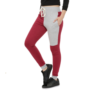Pantalons de fitness pour hommes et femmes, pantalons de jogging décontractés avec blocs de couleur et coutures - Product Image 1