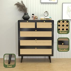 Wooden Dresser Storage Chest of Drawers - Product Image 5