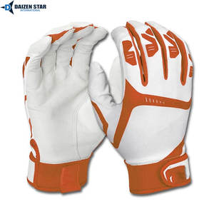 Gants de frappeur de baseball en cuir légers, flexibles, durables, paume de haute qualité, confortables, fermeture auto-agrippante, droit/gauche - Product Image 6