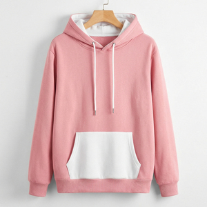 ผู้ผลิต OEM เสื้อฮู้ดผู้ชายแบบสั่งทำพิเศษ มีกระเป๋าและขอบตกแต่ง ทรงปกติ สวมใส่สบาย ผลิตจากผ้าฝ้ายถัก เหมาะสำหรับใส่ในฤดูใบไม้ร่วง - Product Image 6